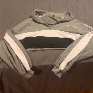 NVGTN. Crop top. Gray, white, black. XS.